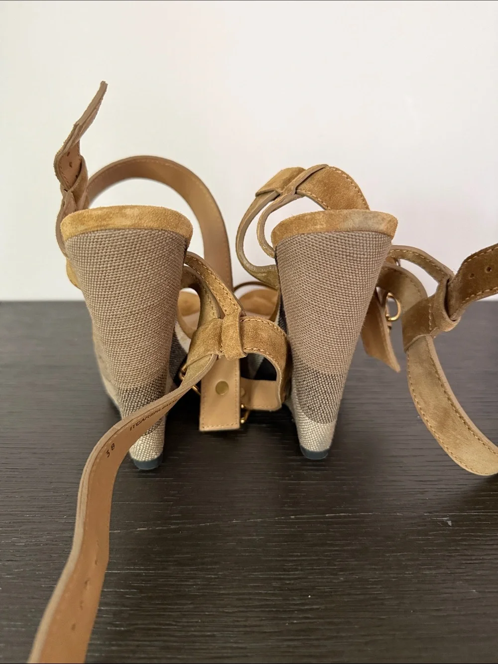 Burberry wedge sandals